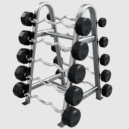 TROY_COMMPAC-TZBR110_Rubber_Curl_Barbell_Set_with_Horizontal_Rack_Main_Display