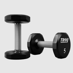 TROY_TSD-U_12-Sided_Urethane_Encased_Dumbbell_5_lb_dumbbells