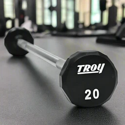 TSB-020-110U_TROY_20-110lb_12-Sided_Urethane_Fixed_Barbell_20_lb