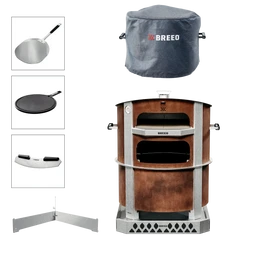 Smokeless_Fire_Pit_Pizza_Oven_Bundle_X24_Corten