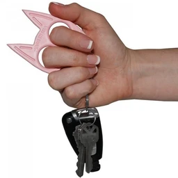 Pink_My_Kitty_Plastic_Self-Defense_Keychain_Weapon_hand