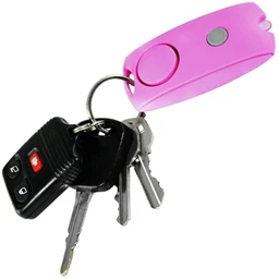 Pink_Streetwise_120dB_Keychain_Panic_Alarm_LED_Light_with_keys