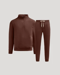 Carob-Half-Zip-Fleece-Sweatshirt--_-Jogger-2-Pack
