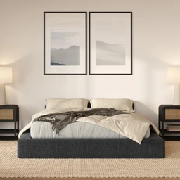 Ultrabedframecharcoalfrontview