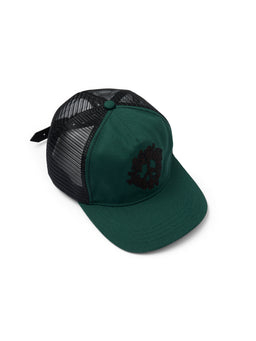 PeaceWreathTruckerHat-Green-3Q
