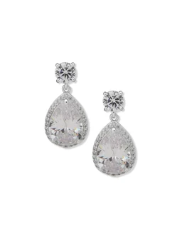 Halo-Pear-Drop-Studs-Silver-Tone_60565560-5ZU_FRONT