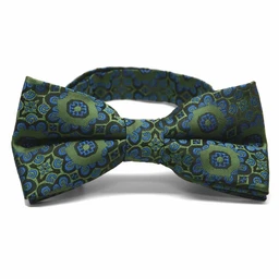 avocado-green-floral-bow-tie
