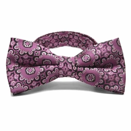 magenta-floral-pattern-bow-tie