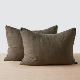 Organic_Cotton_Gauze_Shams_Olive_1