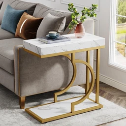 Narrow_C_Table_Modern_End_Table_Bedside_Table_with_Metal_Frame-3