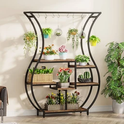 Vase-Shaped_Plant_Stand_6-Tier_Plant_Display_Rack_with_10_Hanging_Hooks
