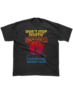 Black DSB Freedom Tee - Journey Music