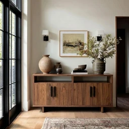 Walnut_Montour_Buffet_Small_Black_Sconces