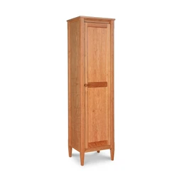 Vermont-Shaker-Narrow-Bookcase-with-Mirror_Right_Hinge_Natural_Cherry
