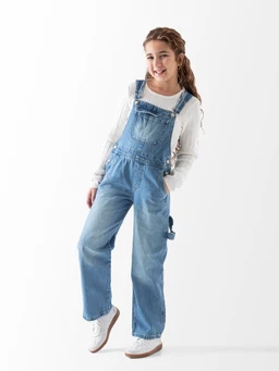 Young Girls Denim Overalls & Jumpsuits