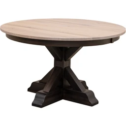 FarmHouseSinglePedTable-RWO-SimplyWhite_Maple-DarkKnight