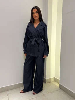 Women Denim Two-piece Outfits