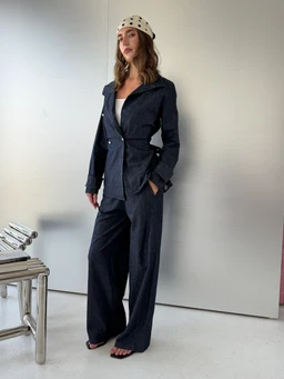 Plus Size Denim Two-piece Outfits