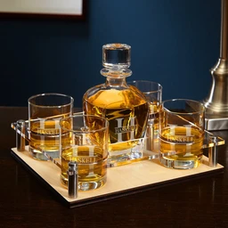 engraved-presentation-set-with-whiskey-decanter-glasses-6pc-bar-serving-tray-display-set-4494934