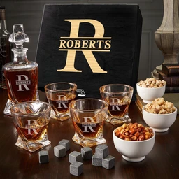 twist-custom-bourbon-decanter-set-with-snacks-black-ebony-box-11pc-788414