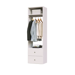 white-2-drawer-closet-hanging-tower