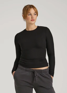 American-Tall-Women-Long-Sleeve-Ribbed--Crew-Neck-Tee-Black-Front_2831eec3-2207-44b6-a50f-3b711139051a