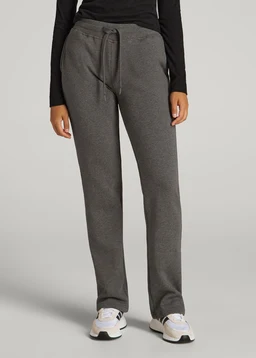 American-Tall-Women-Wearever-Fleece-Open-Bottom-Pant-Charcoal-Mix-front_37e477a5-b7ad-4c84-a34c-bc4af48dd997