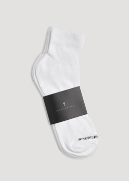 American-Tall-Mens-Athletic-Mid-Ankle-Socks-X-Large-Size-14-17-White-3-Pack-Front