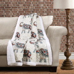 16T001592-HATI-ELEPHANTS-NAVY-TURQUOISE-THROW-50X60-848742059586