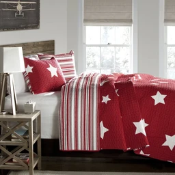 C22757P14-000-STAR-2-PC-RED-QUILT-TWIN-848742022757