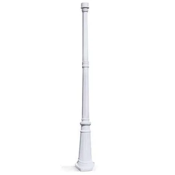 Outdoor-Lamp-Post-Cast-Aluminum-White-Pole-GSDP55F2-01