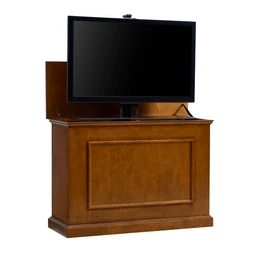 touchstone-elevate-72009-smart-tv-lift-cabinet-angled-view-with-tv-on-white