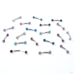 CurvedPressFitPostWithStonesGroupNeometal