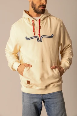Fast-Talker-Natural-Logo-Draw-String-Hoodie-1