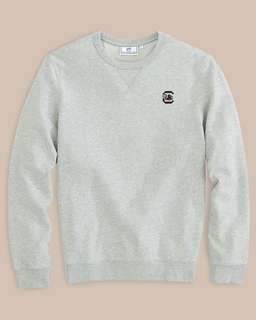 usc-gamecocks-upper-deck-crew-neck-pullover-heather-slate-grey-front-5291