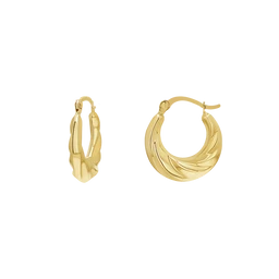 14k_solid_gold_Petit_Croissant_Hoops