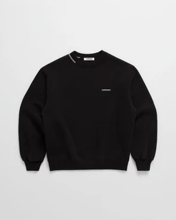 Madhappy-Core-Classics-Fleece-Crewneck-Flat-Black-01